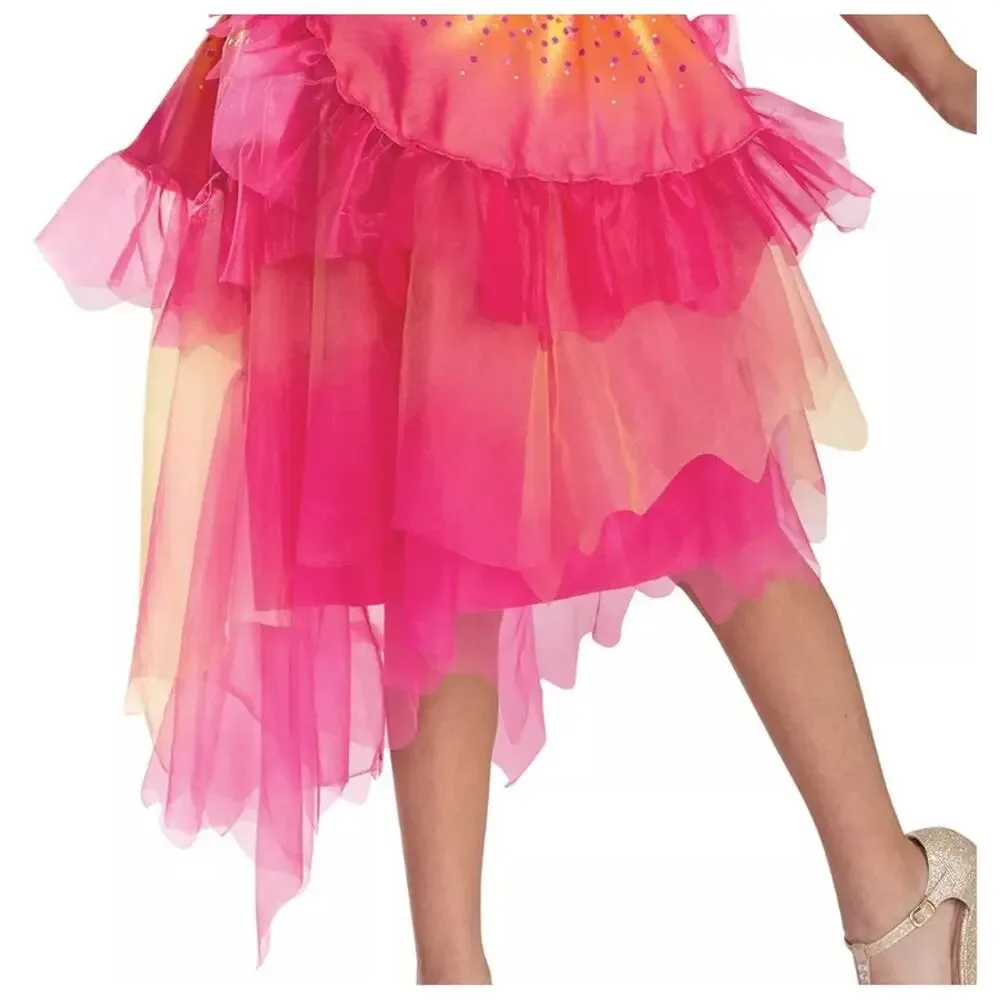 NBCUniversal Girls' S 4-6x Wicked the Musical Glinda Upland Oz Dust Costume Pink